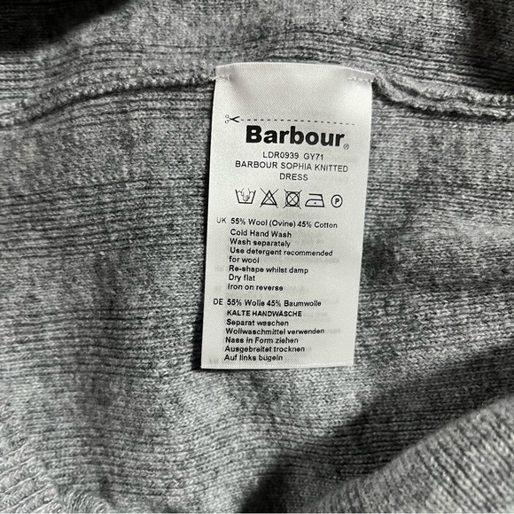 Barbour Sophia knitted Dress grey small - Picture 14 of 15